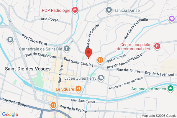 Carte de 31 Rue Saint-Charles, Saint-Dié-des-Vosges, France