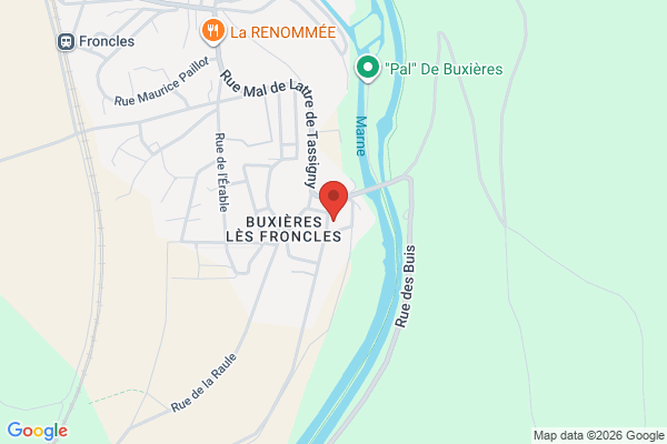 Carte de 29 Rue Mal de Lattre de Tassigny, 52320 Froncles