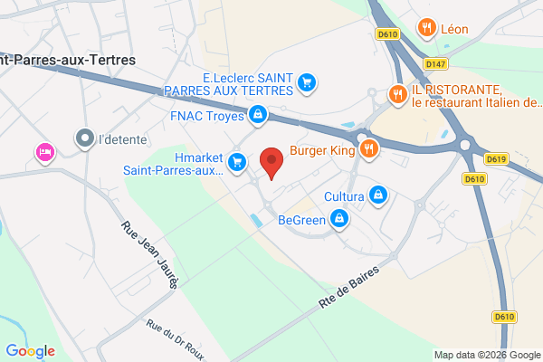 Carte de 18 Lotissement Aire des Moissons, Saint-Parres-aux-Tertres