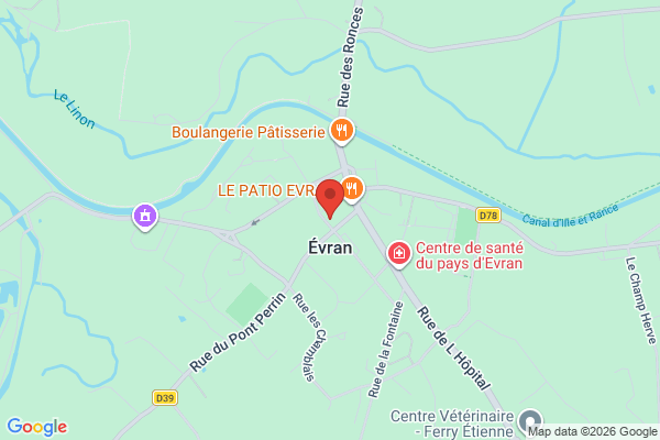 Carte de Évran, France