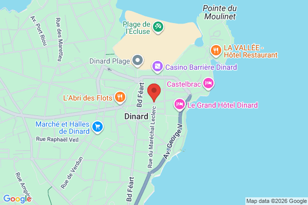 Carte de Rue Levavasseur, Dinard, France