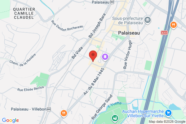 Carte de 153 Rue de Paris, 91120 Palaiseau, France