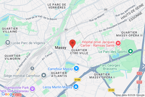 Carte de l'emplacement local commercial
