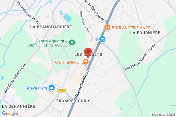 Carte de Les Monts Richards, 61100 Flers