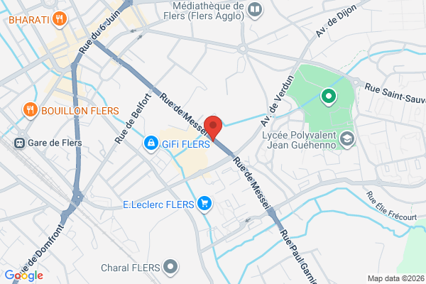 Carte de 108 Rue de Messei, Flers, France