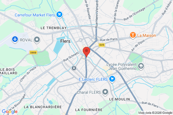 Carte de l'emplacement Ex Pavillon Manoury