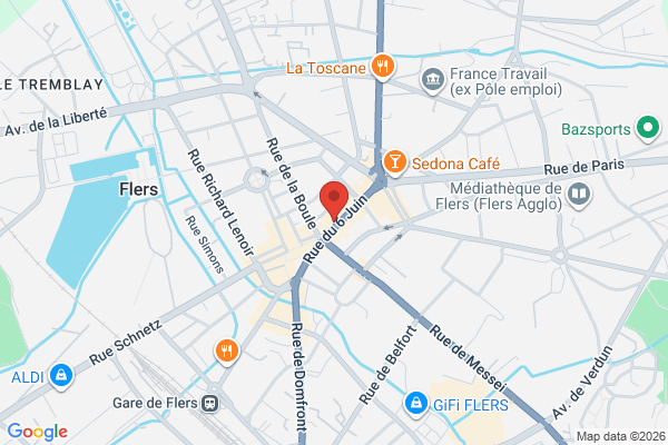 Carte de 15 Rue du 6 Juin, Flers