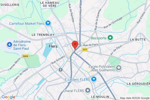 Carte de l'emplacement Ex Halle aux Vêtements