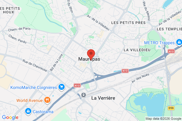 Carte de l'emplacement 78310 Maurepas