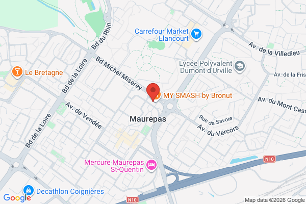 Carte de 13 Place des Échoppes, Maurepas, France