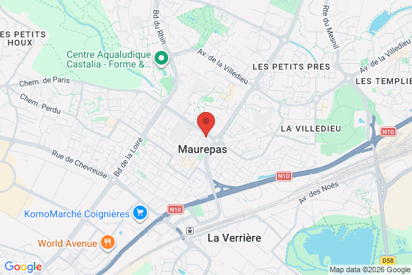 Carte de l'emplacement 78310 Maurepas