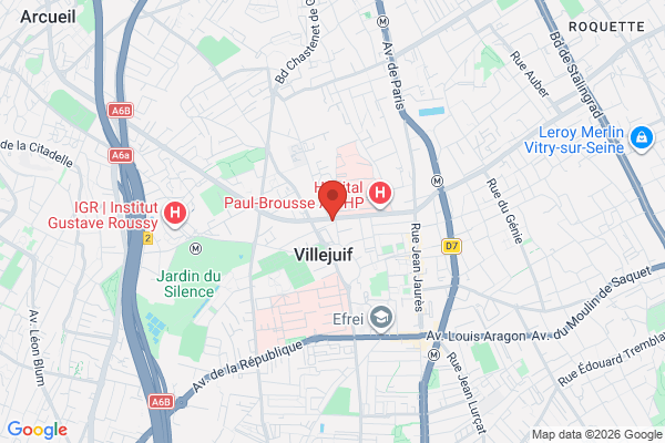 Carte de l'emplacement 94800 Villejuif