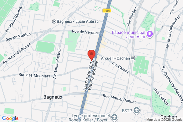 Carte de 112 Avenue Aristide Briand, Bagneux, France