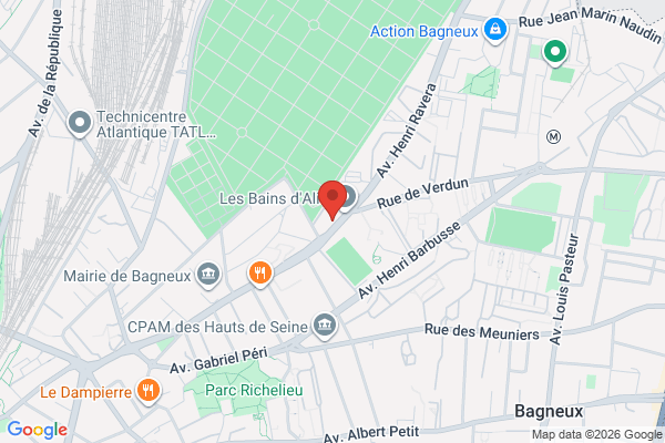 Carte de 119 Avenue Henri Ravera, Bagneux, France