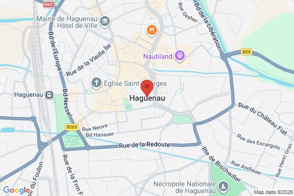 Carte de Haguenau, France