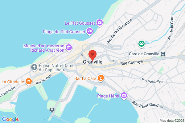 Carte de Granville, France