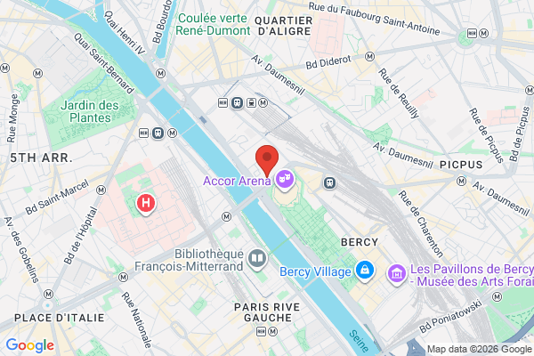 Carte de l'emplacement 75012 Paris