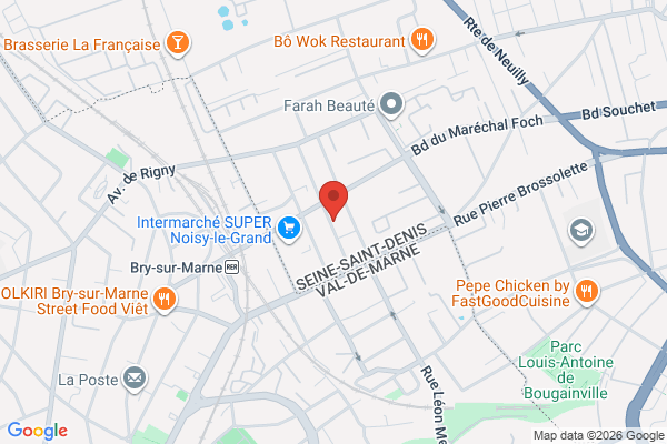 Carte de 13 TER Rue Marx Dormoy, 93160 Noisy-le-Grand, France