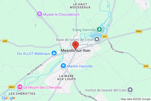 Carte de l'emplacement Fonds et Murs charcutier traiteur