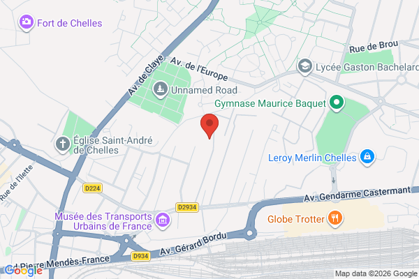 Carte de 77500 Chelles, France