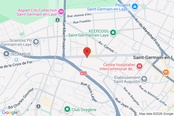 Carte de 145 Rue du Président Roosevelt, Saint-Germain-en-Laye
