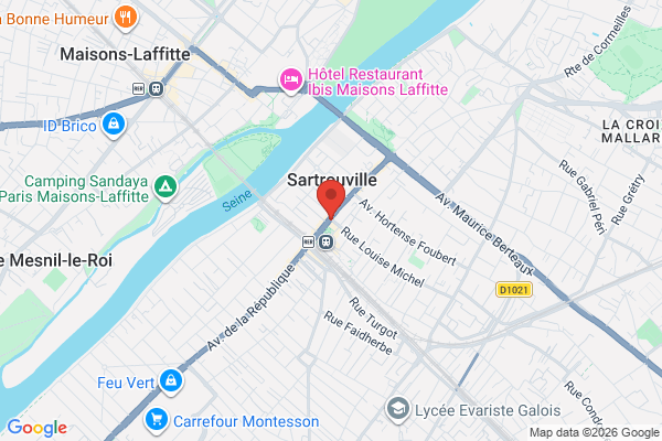 Carte de l'emplacement 78500 Sartrouville