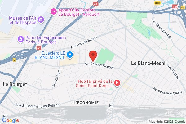 Carte de l'emplacement 93150 Le Blanc-Mesnil