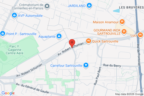 Carte de Avenue Robert Schuman, Sartrouville, France