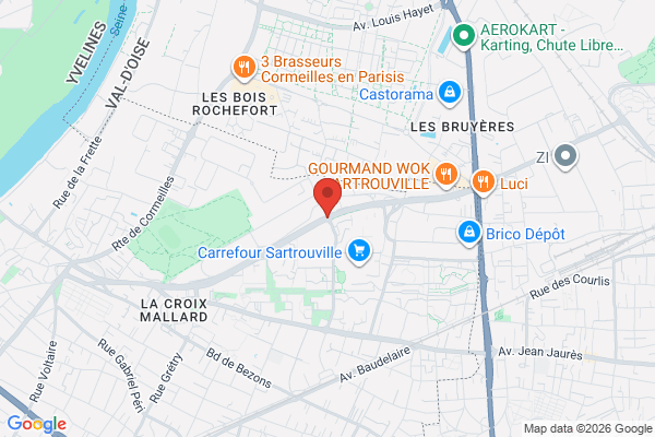 Carte de l'emplacement  Sartrouville
