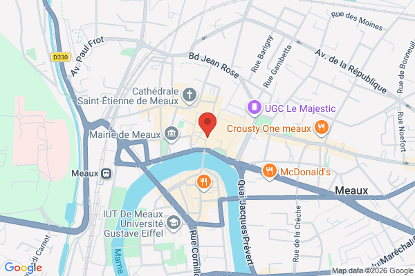 Carte de Rue du Grand Cerf, Meaux, France