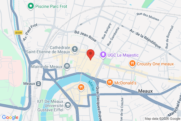 Carte de Rue du Général Leclerc, Meaux, France