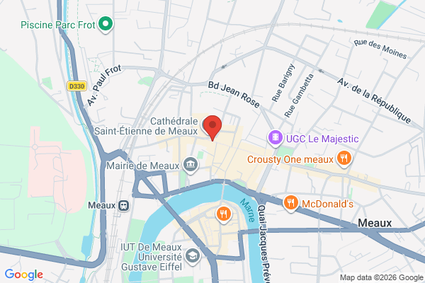Carte de 5 Rue Saint-Etienne, Meaux, France