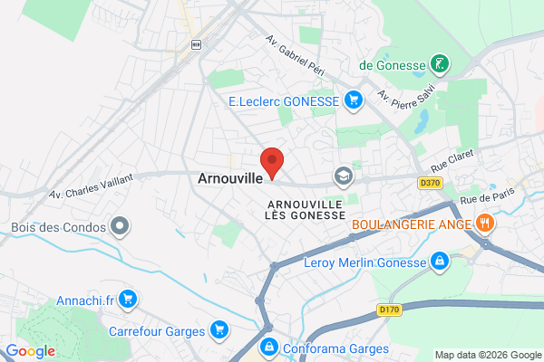 Carte de l'emplacement 95400 Arnouville