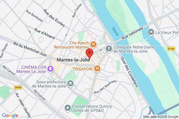 Carte de 5 Rue de Colmar, 78200 Mantes-la-Jolie, France