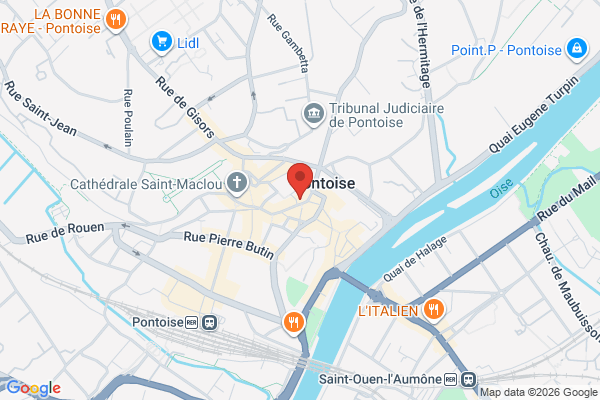 Carte de 4 Rue de l'Hôtel de ville, Pontoise