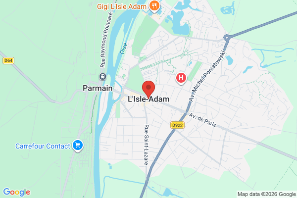 Carte de l'emplacement 95290 L'Isle-Adam