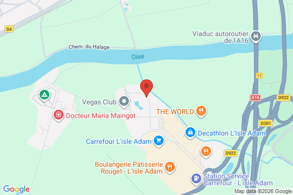 Carte de Boulevard d'Arcole, L'Isle-Adam, France