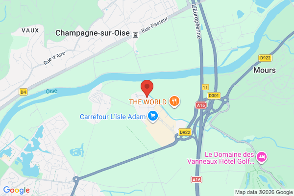 Carte de l'emplacement 95290 L'Isle-Adam
