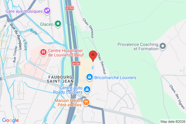 Carte de Avenue des Peupliers, Louviers, France