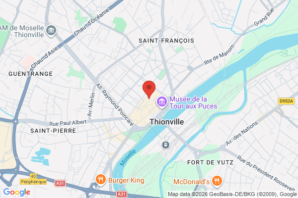 Carte de l'emplacement 40 rue de l'Ancien Hôpital