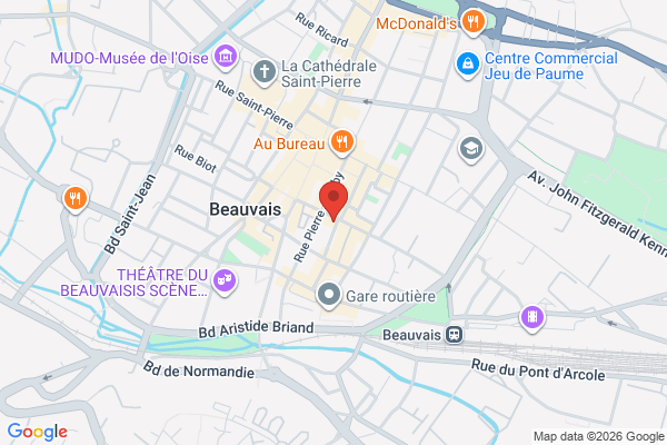 Carte de 32 Rue de la Madeleine, Beauvais, France
