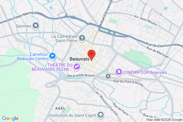 Carte de l'emplacement 60000 Beauvais