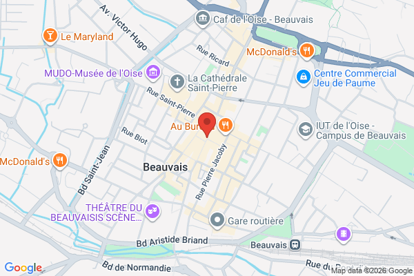 Carte de Rue Louvet, Beauvais, France
