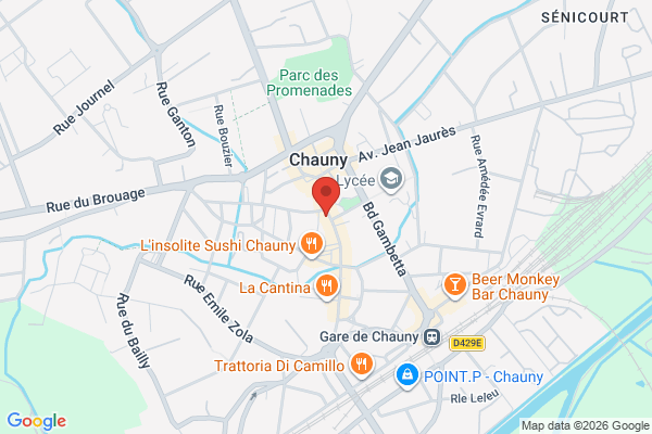 Carte de 24 Rue de la République, Chauny, France