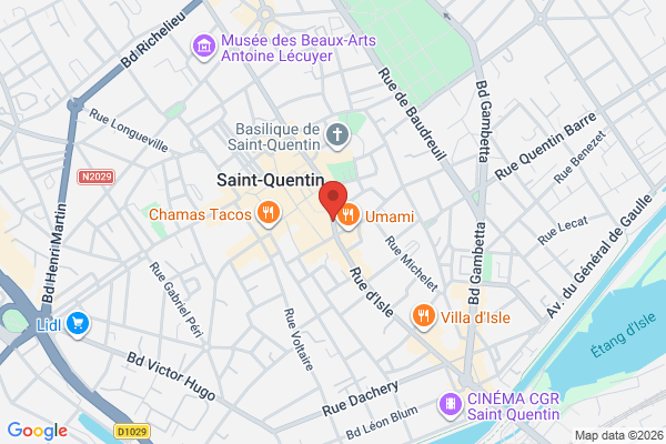 Carte de Rue de Lyon, Saint-Quentin, France