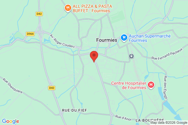Carte de l'emplacement 59610 Fourmies