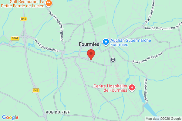 Carte de l'emplacement 59610 Fourmies