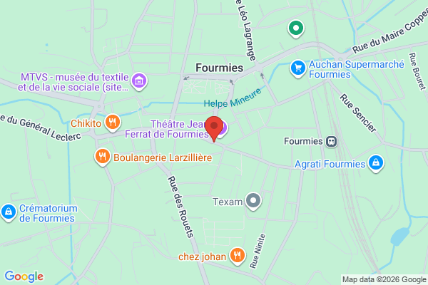 Carte de 54 Rue Saint-Louis, Fourmies, France