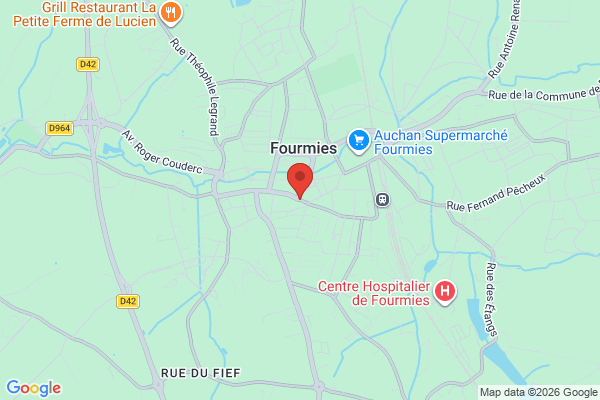 Carte de l'emplacement 59610 Fourmies