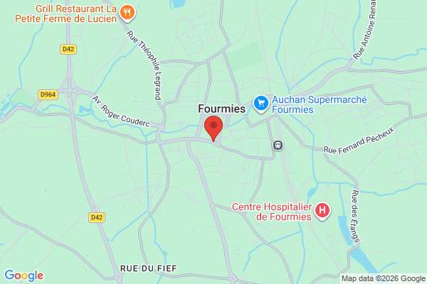 Carte de l'emplacement 59610 Fourmies